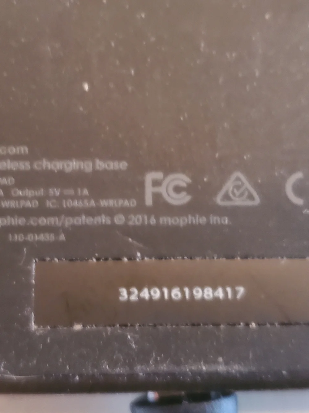 Mophie - Wireless Charging Base - For Apple IPhone (Model# WRLCRGPAD / Item# 324